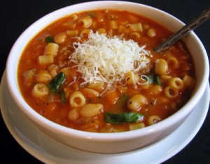 Fagioli Soup with Pancetta Thyme and Cannellini Beans